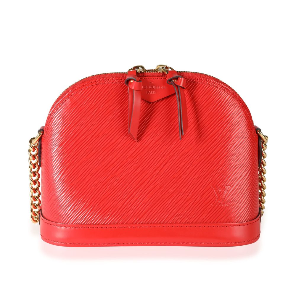 Louis Vuitton Rouge Epi Leather Alma Mini